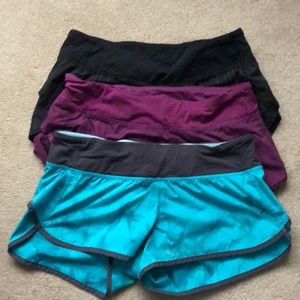 Lululemon shorts 3 pair